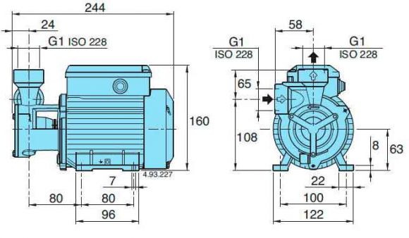 Вихревой насос Calpeda T 70 230/400/50 Hz Вихревой насос Calpeda T 70 230/400/50 Hz